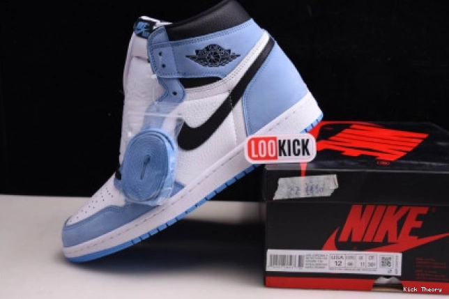 Kicked Out Shoe Store WHITE 1 UNIVERSITY 555088-134 RETRO JORDAN AIR HIGH BLUE BLACK 0723